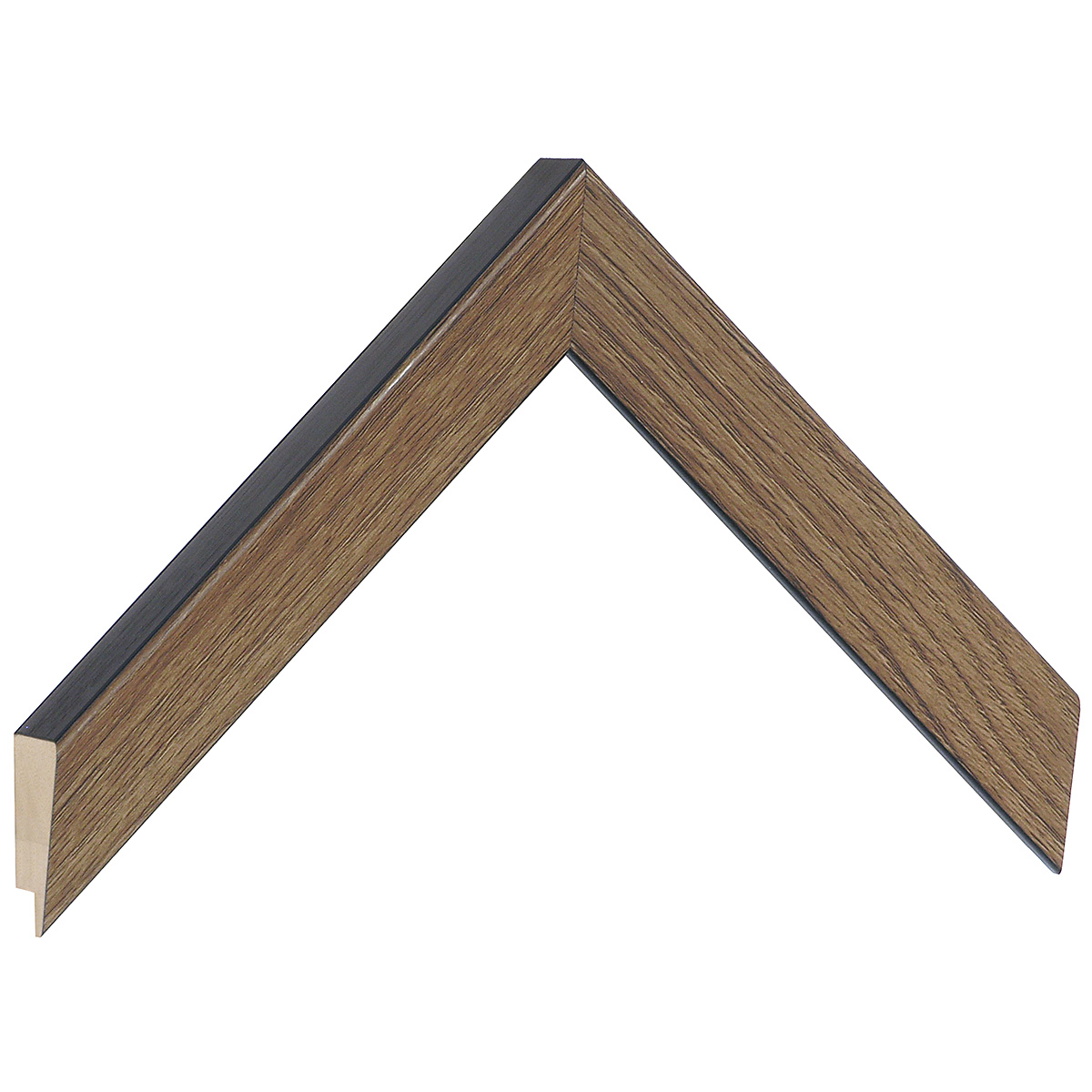 Asta in ayous giuntato altezza mm 23 larg.mm 26 colore noce - Campione