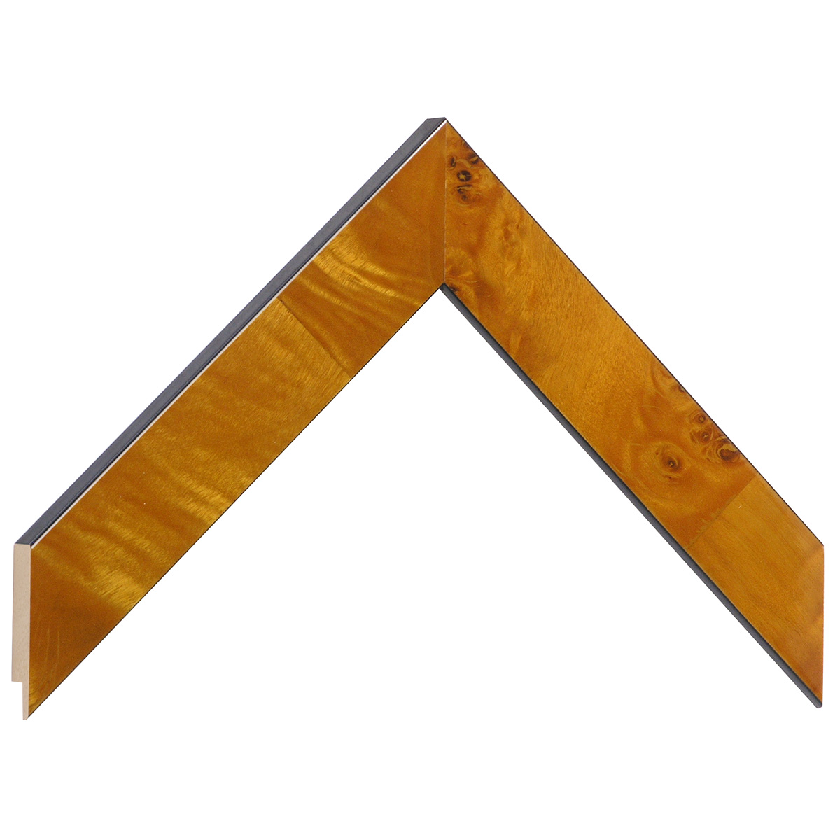 Asta in radica - Larghezza 30mm Altezza 14 - Lucida colore miele - Campione