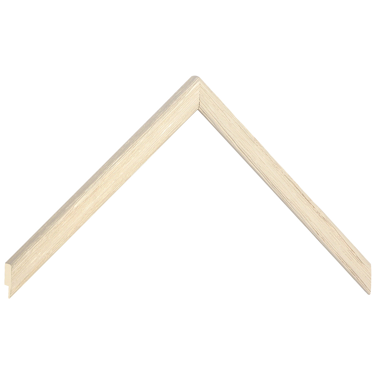 Asta in ayous - Larghezza 13mm Altezza 13 - Crema, poro aperto - Campione