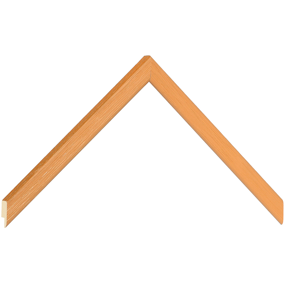 Asta in ayous - Larghezza 13mm Altezza 13 - Arancio sole, poro aperto - Campione