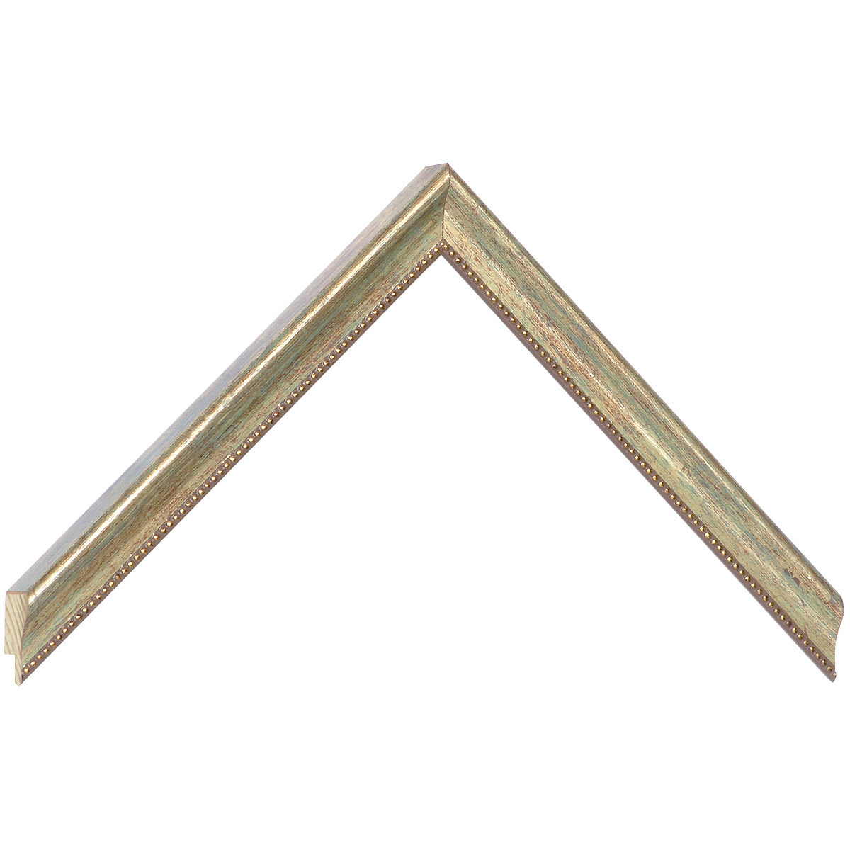 Asta pino giuntato - Larghezza 16mm Altezza 18 - Argento, filo decorato - Campione