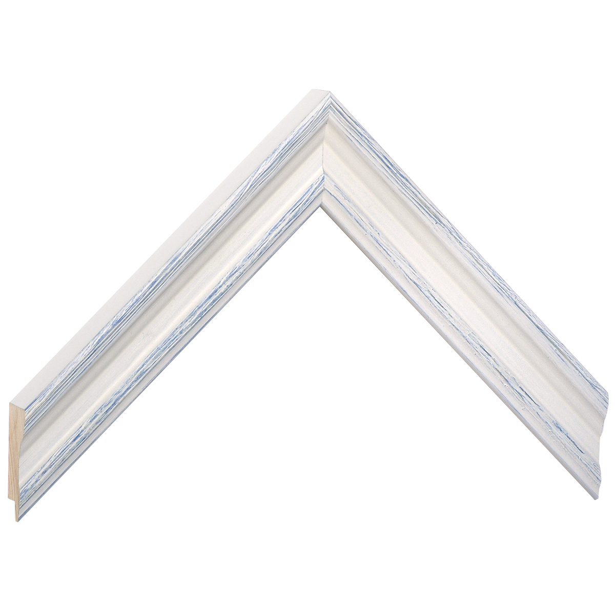 Asta pino giuntato - Larghezza 28mm Altezza 21 - Crema-blu - Campione