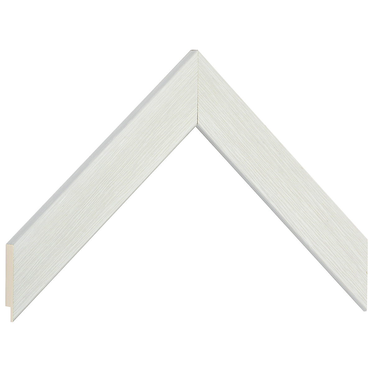 Asta in ayous piatta - Larghezza 30mm Altezza 14 - Bianco, poro aperto - Campione