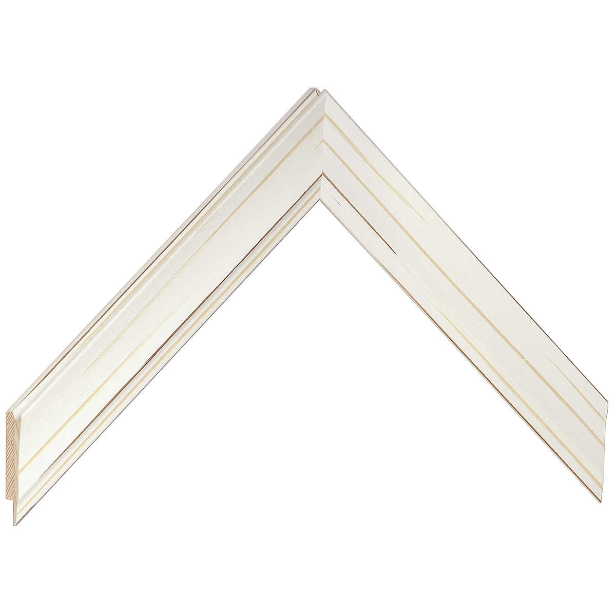 Asta pino giuntato - Larghezza 26mm Altezza 14 - Crema - Campione