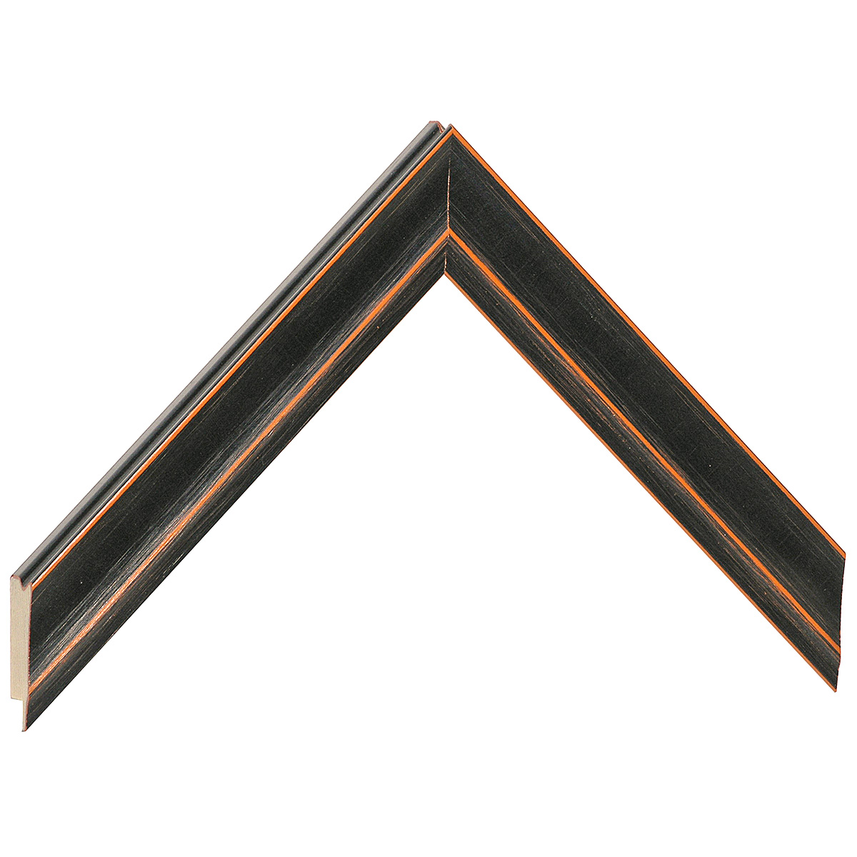 Asta pino giuntato - Larghezza 26mm Altezza 14 - Nero - Campione