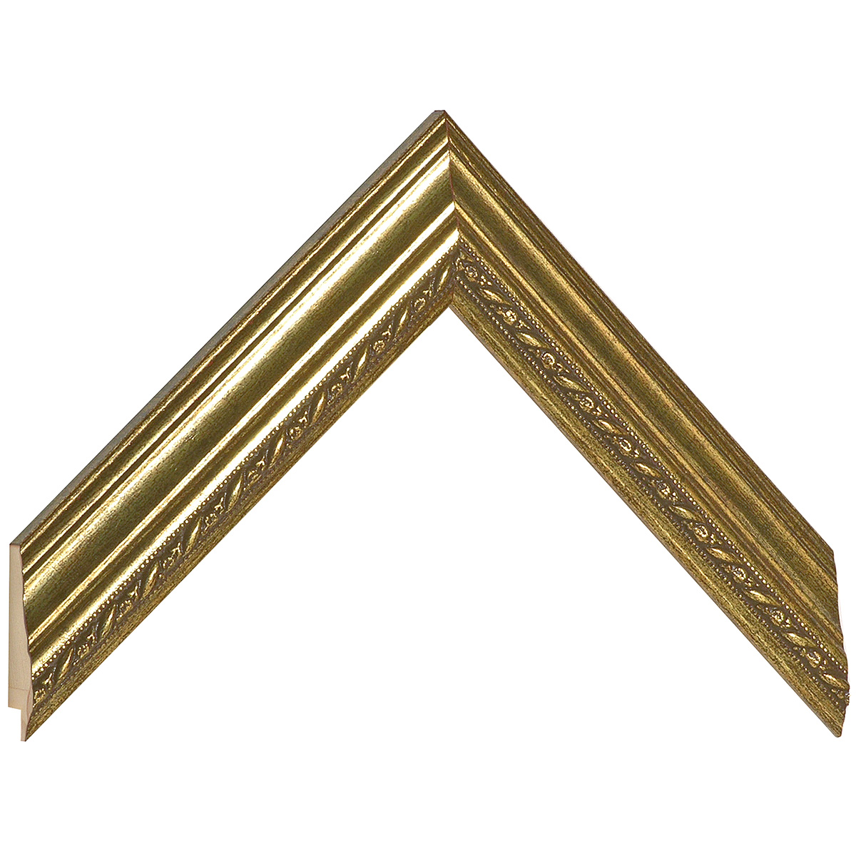 Asta in ayous - Larghezza 33mm Altezza 21 - Oro con decorazioni - Campione