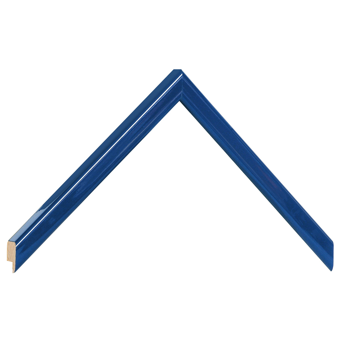 Asta pino giuntato - Larghezza 14mm Altezza 14 - Blu lucido - Campione