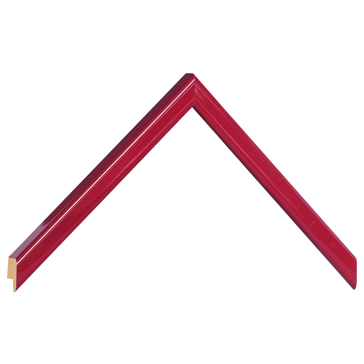 Asta pino giuntato - Larghezza 14mm Altezza 14 - Bordeaux lucido - Campione