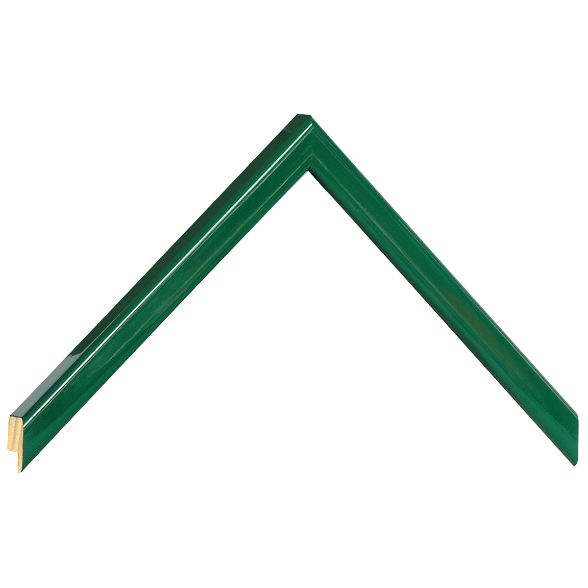 Asta pino giuntato - Larghezza 14mm Altezza 14 - Verde lucido - Campione