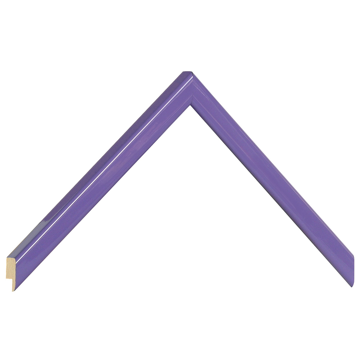 Asta pino giuntato - Larghezza 14mm Altezza 14 - Viola lucido - Campione