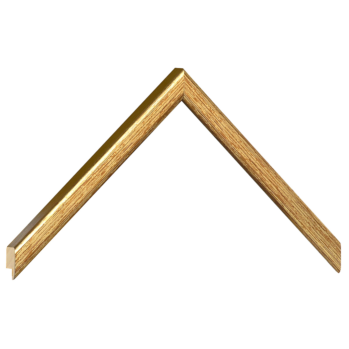 Asta in ayous - Larghezza 14mm Altezza 14 - Oro rigato - Campione
