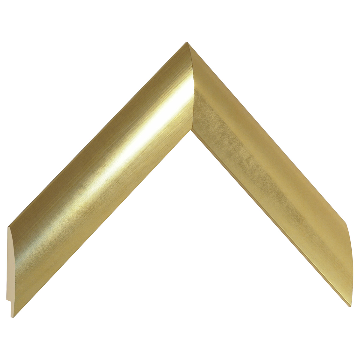 Asta pino giuntato - Larghezza 35mm Altezza 14 - Oro satinato - Campione