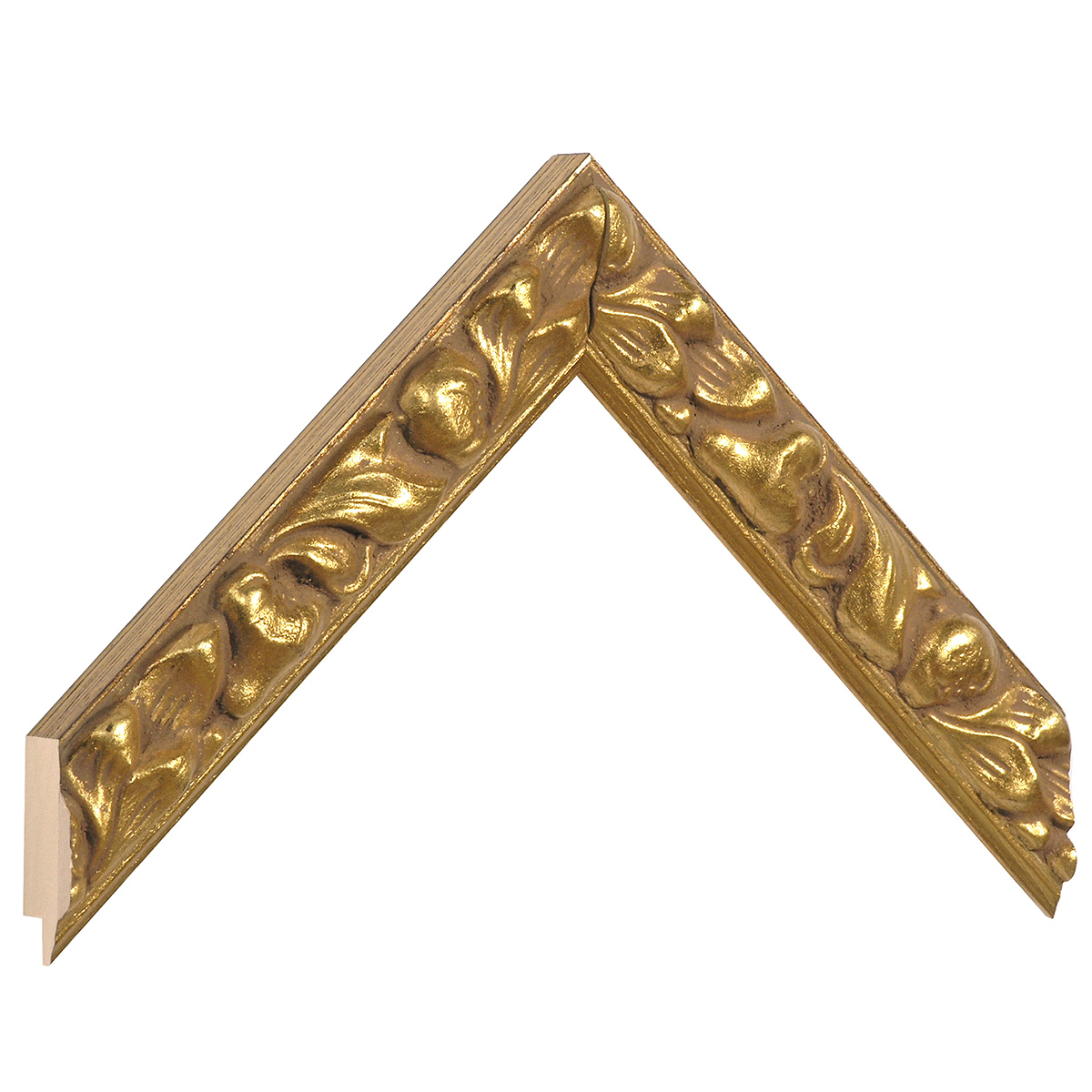 Asta in ayous - Larghezza 29mm Altezza 21 - Oro con decorazioni - Campione