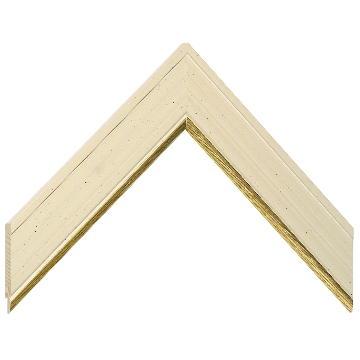 Asta pino giuntato - Larghezza 35mm Altezza 11 - Beige, filo oro - Campione