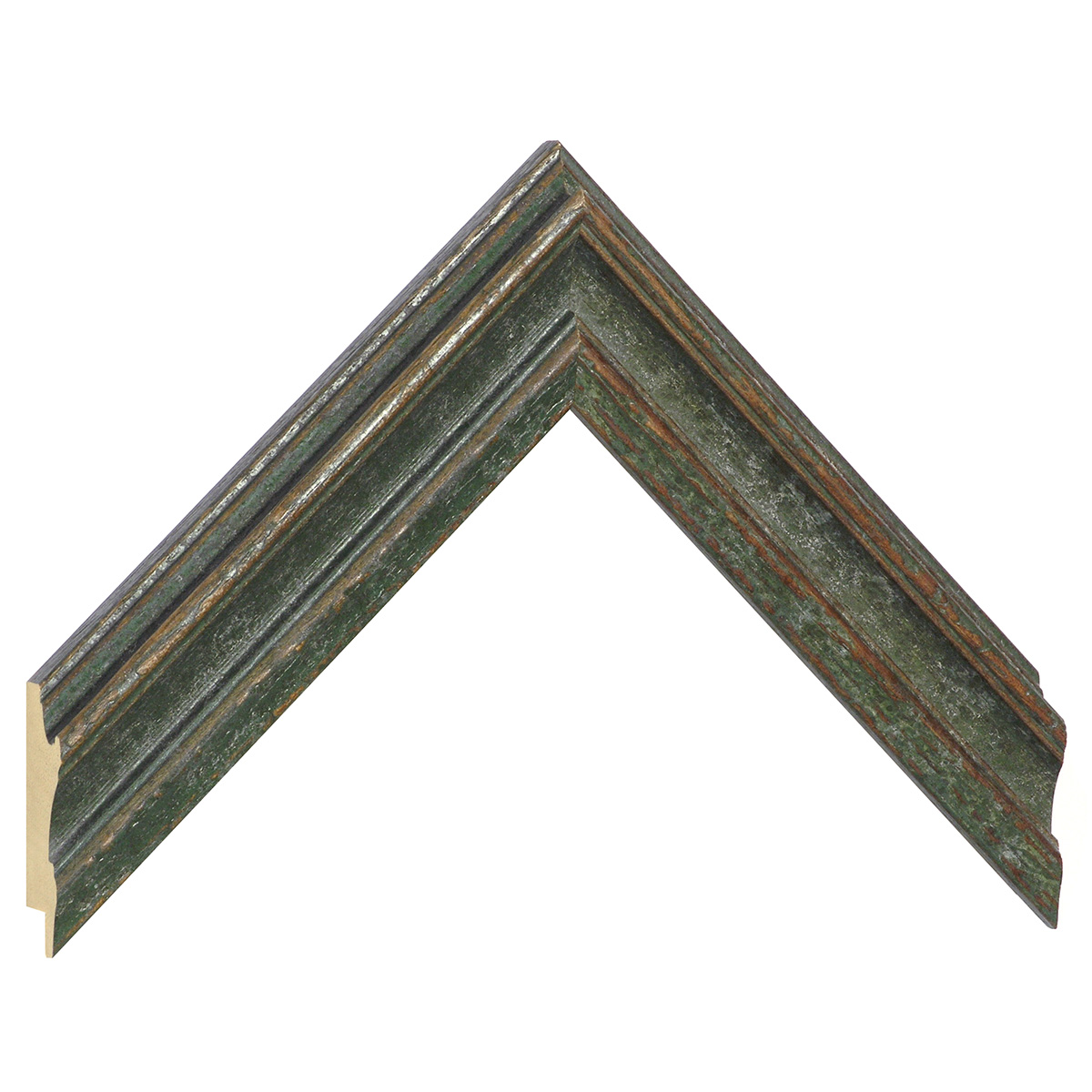 Asta in ayous - Larghezza 37mm Altezza 21 - Verde oliva - Campione