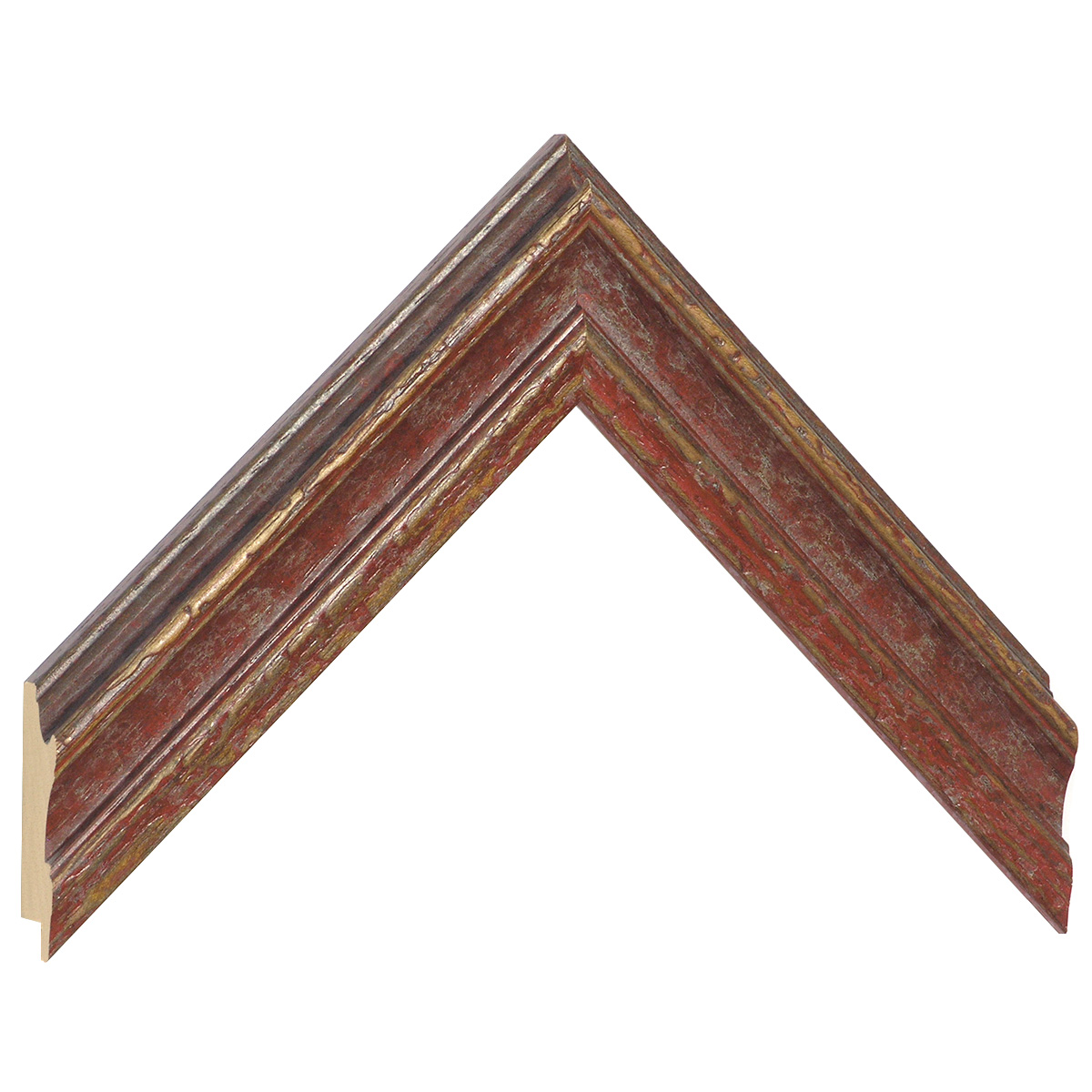 Asta in ayous - Larghezza 37mm Altezza 21 - Rosso - Campione