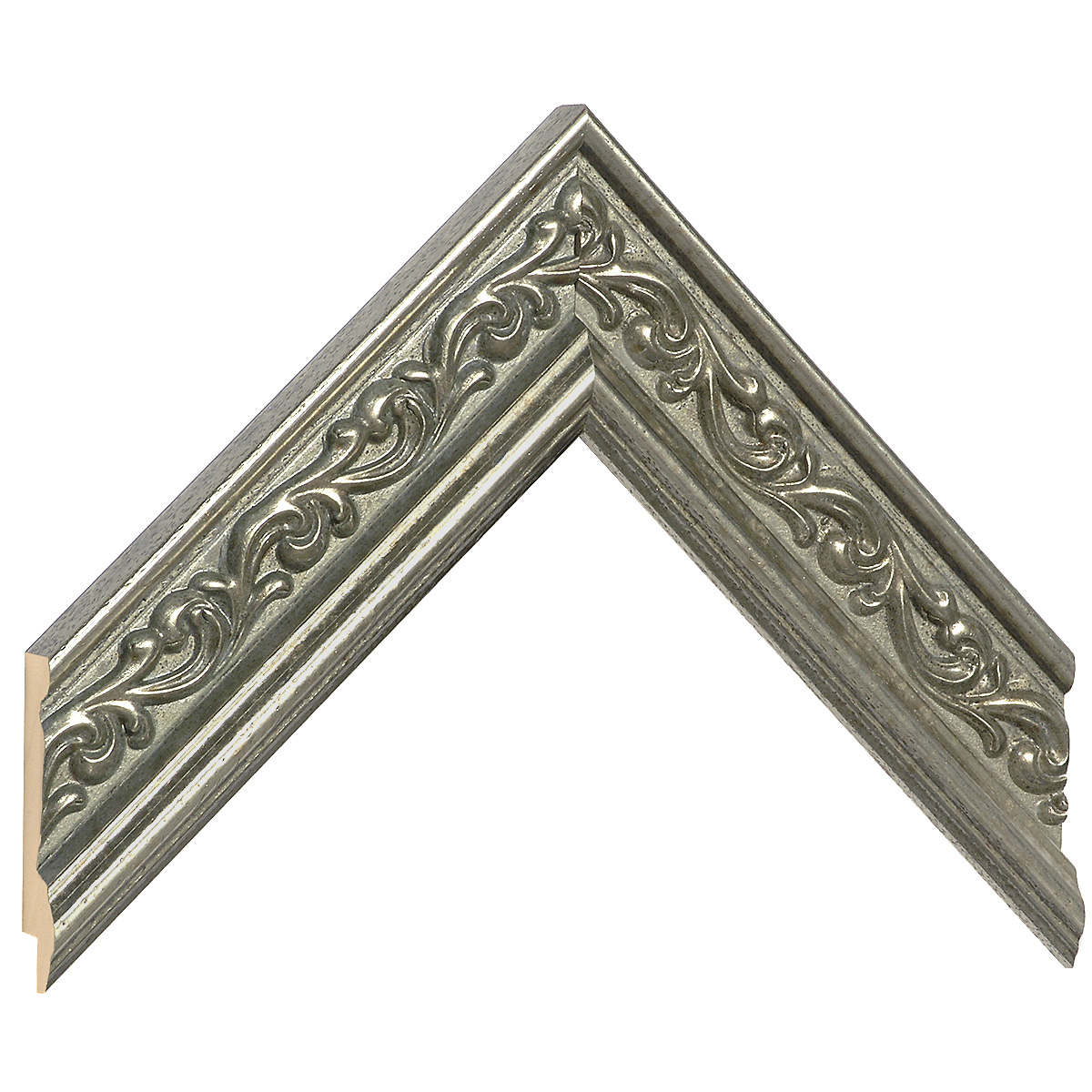 Asta in ayous - Larghezza 44mm Altezza 22 - Argento, decorazioni - Campione