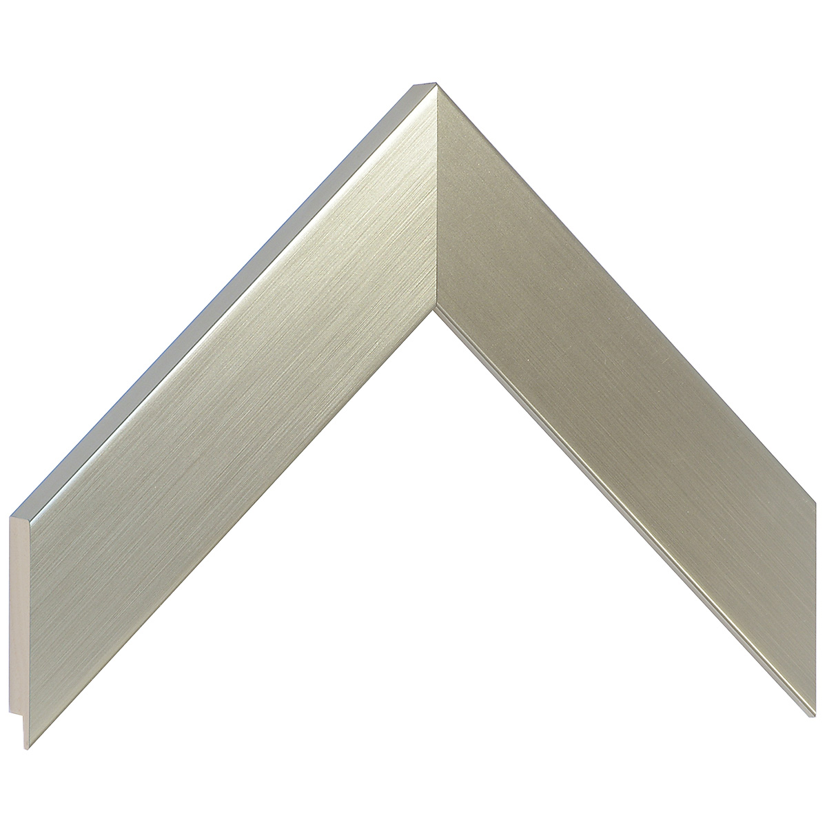 Asta in ayous piatta - Larghezza 40mm Altezza 16 - Platino - Campione