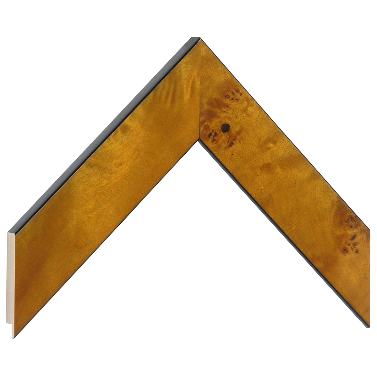 Asta in radica - Larghezza 40mm Altezza 14 - Lucida colore miele - Campione
