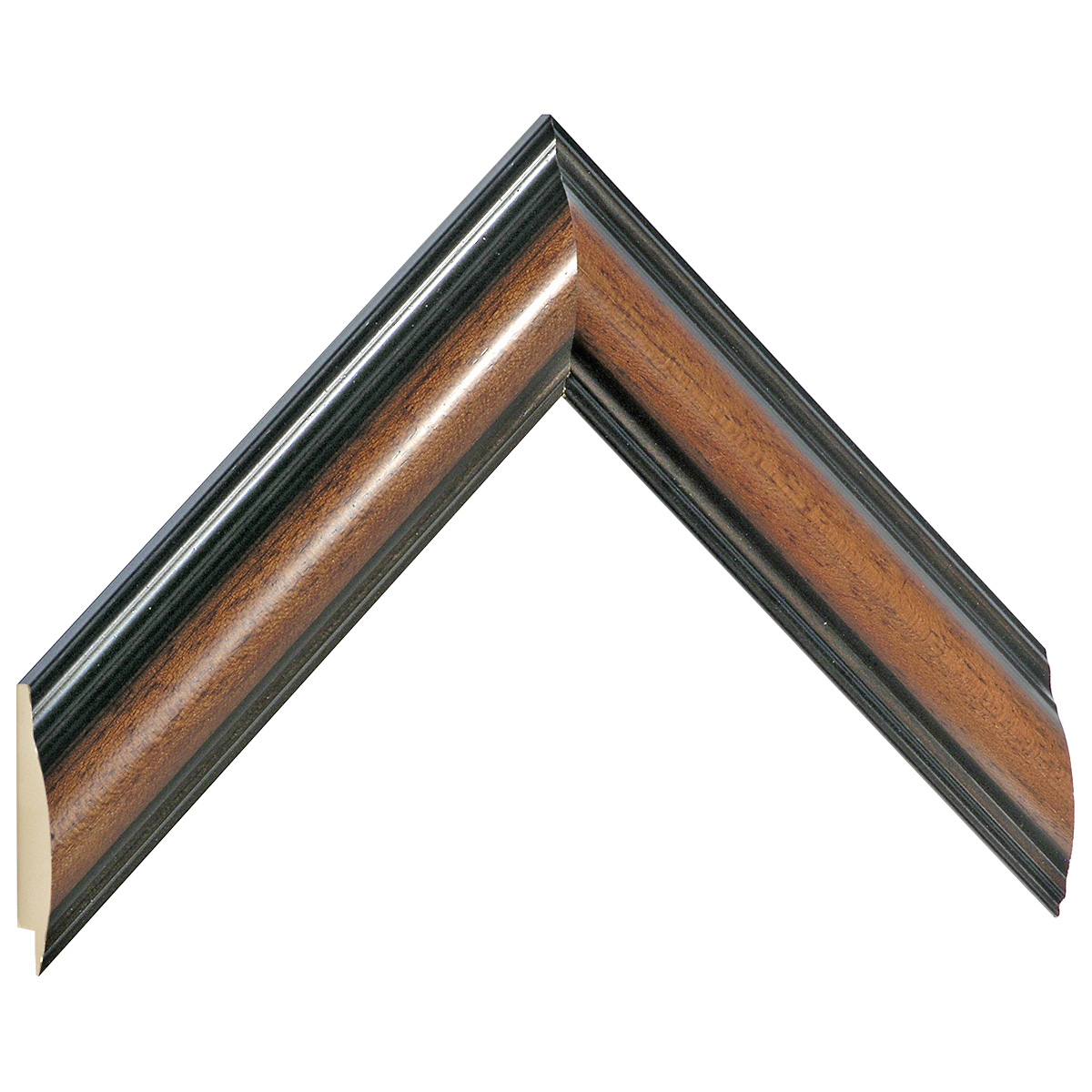 Asta pino giuntato - Larghezza 38mm Altezza 19 - Noce - Campione