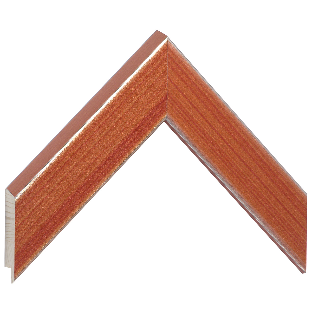 Asta abete giuntato - Larghezza 43mm Altezza 20 - Colore carota - Campione