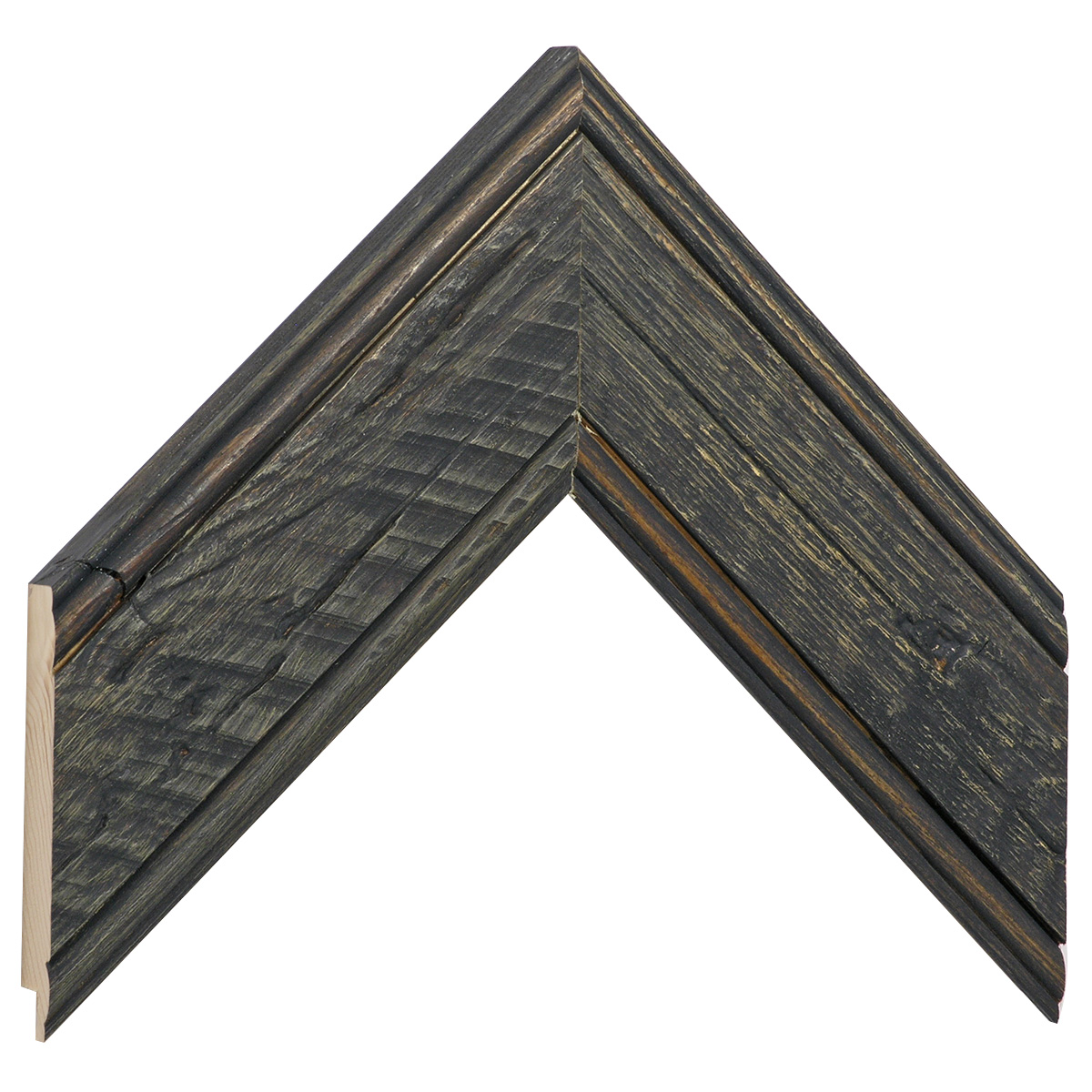 Asta in abete - Larghezza 61mm Altezza 20 - Nero - Campione