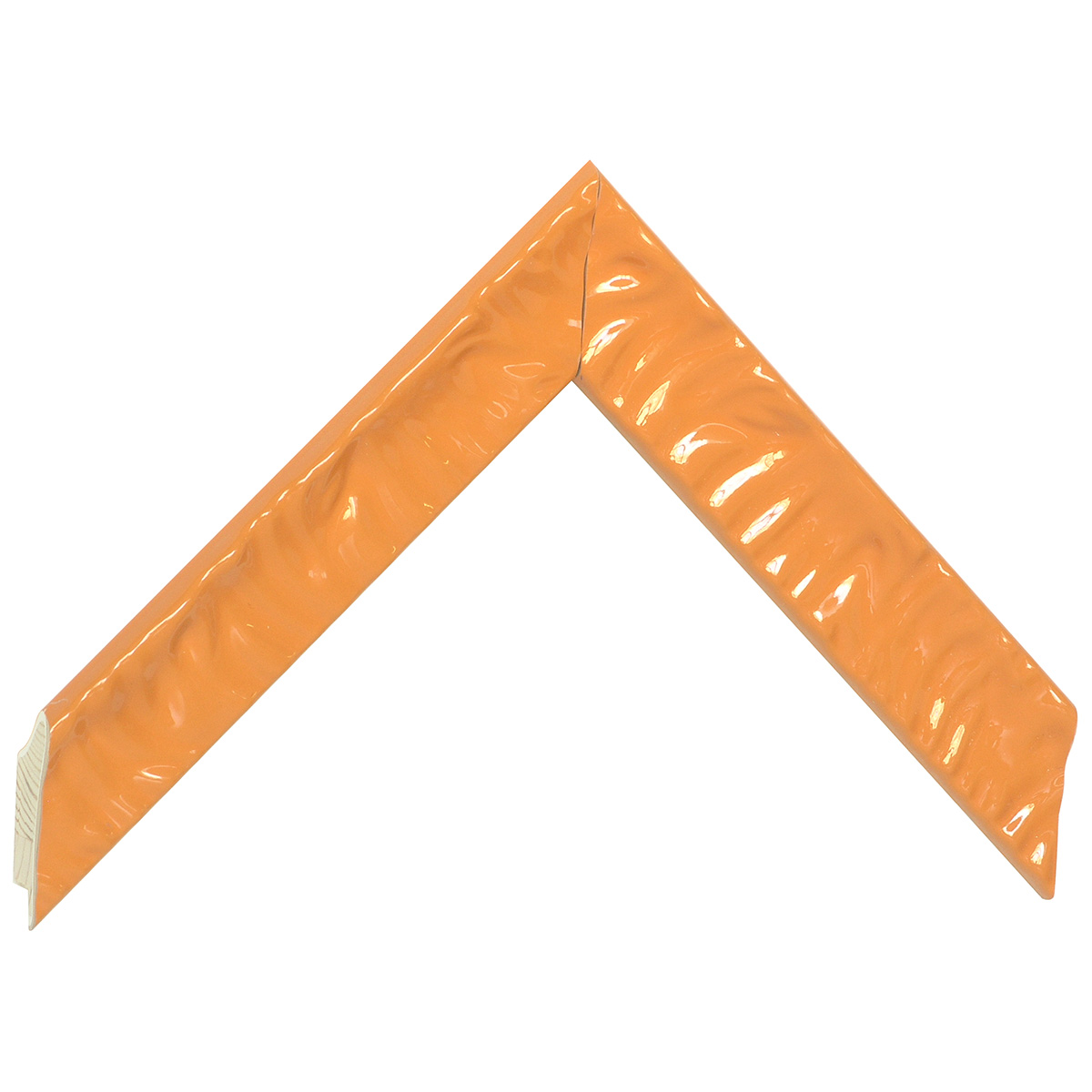 Asta in pino - Larghezza 30mm Altezza 23 - Laccato arancio - Campione