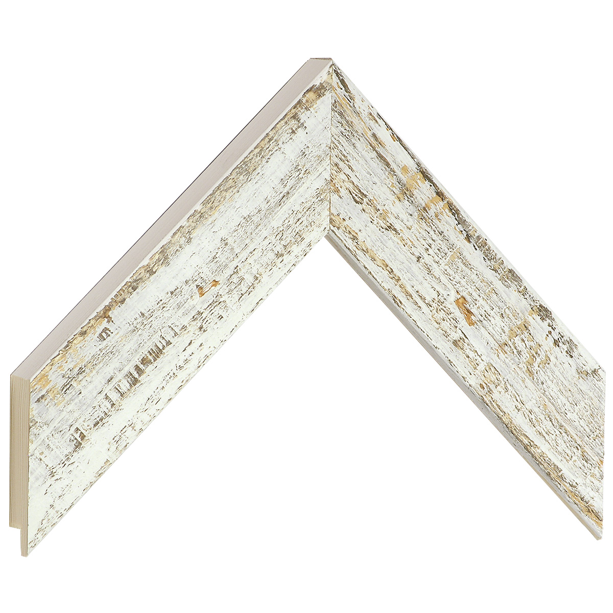 Asta in pino - Larghezza 42mm Altezza 19 - Bianco - Campione