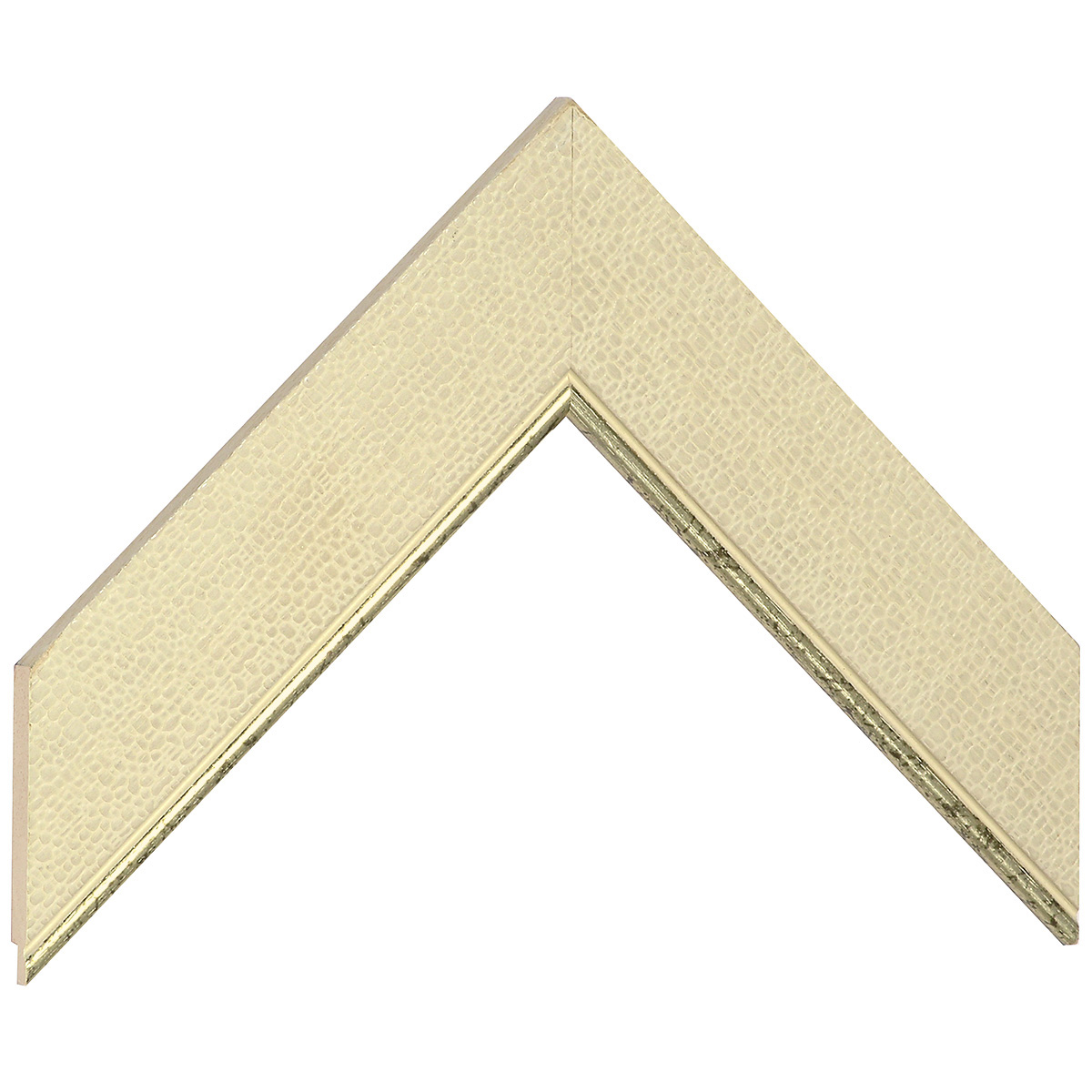 Asta pino giuntato - Larghezza 45mm Altezza 10 - Tipo tela, filo oro - Campione