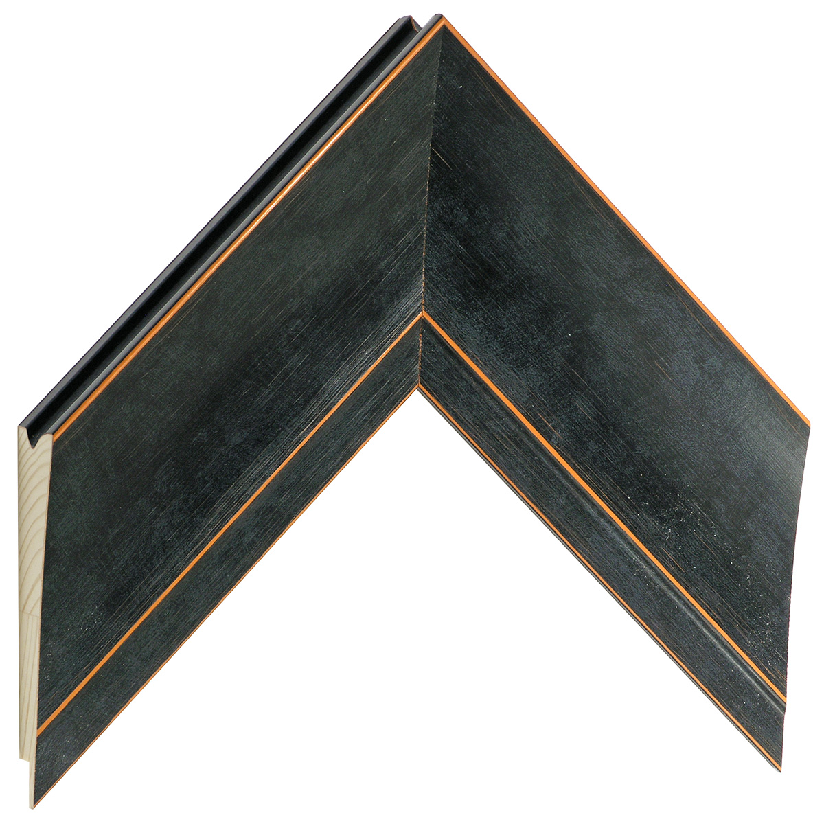 Asta pino giuntato - Larghezza 68mm Altezza 29 - Nera - Campione