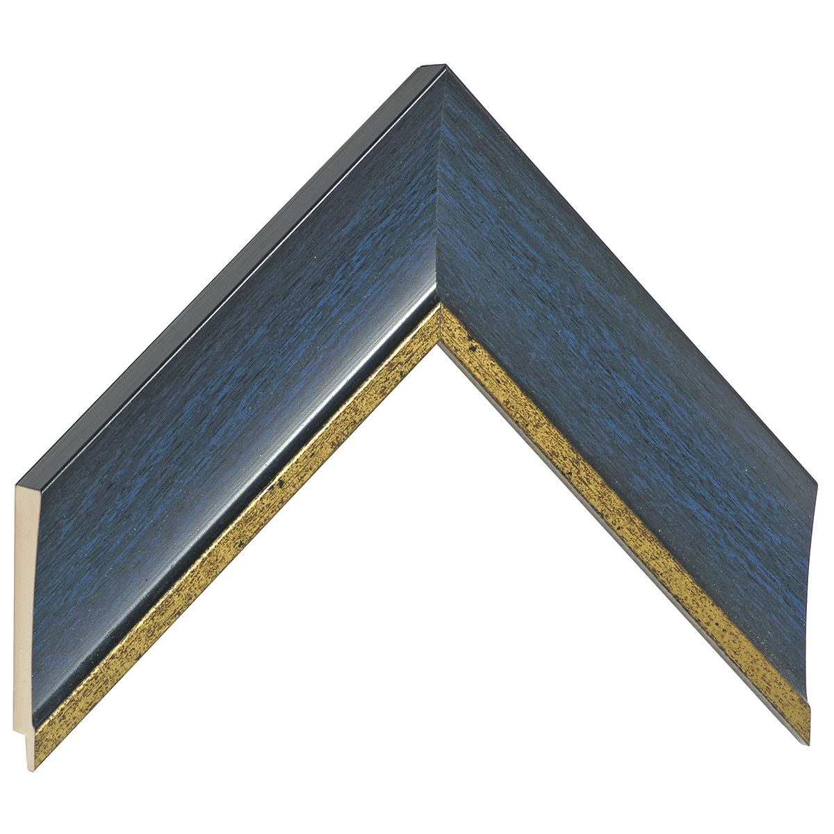 Asta pino giuntato - Larghezza 50mm Altezza 20 - Blu con filo oro - Campione