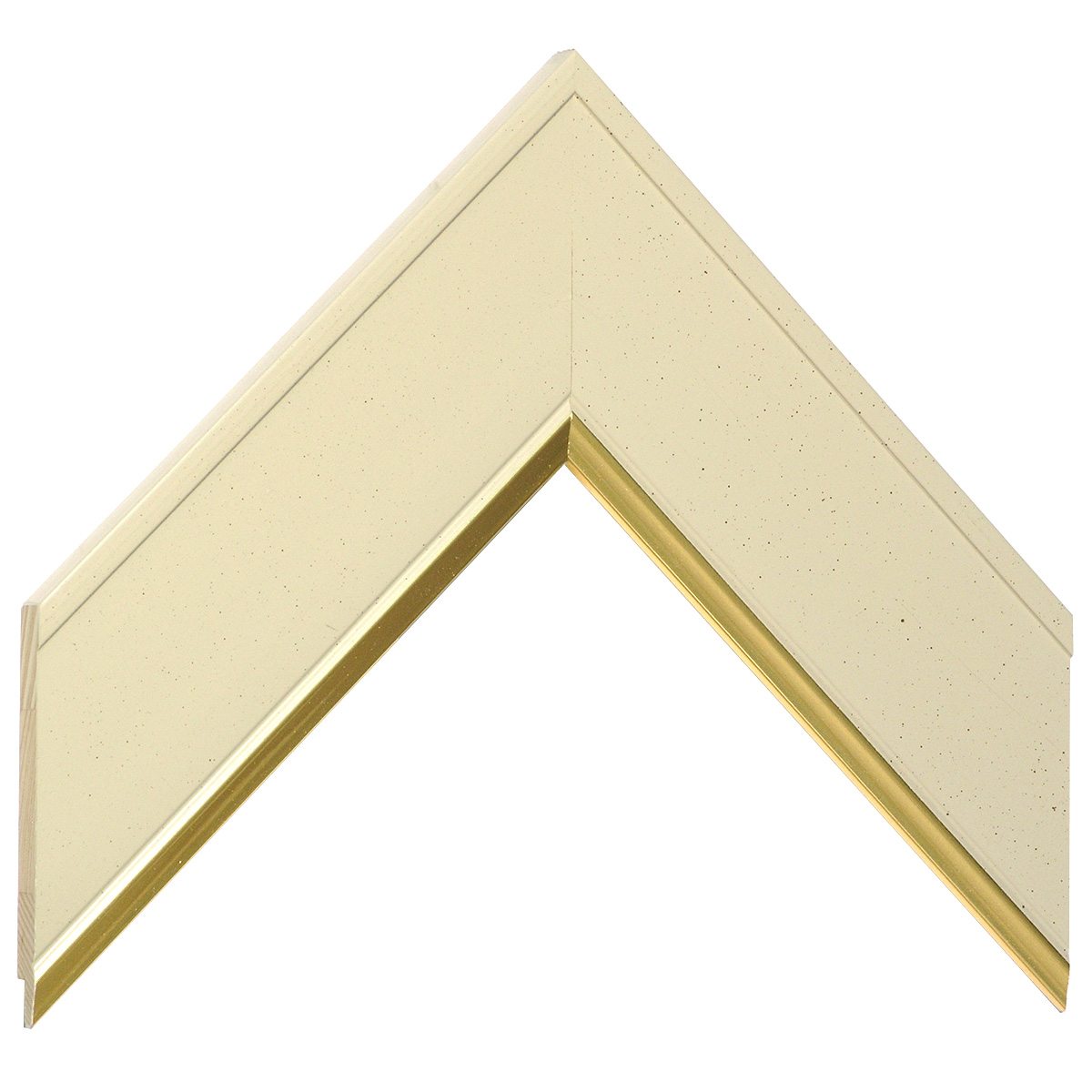 Asta in pino giuntato per pass - larg. mm 55 - Beige filo oro - Campione