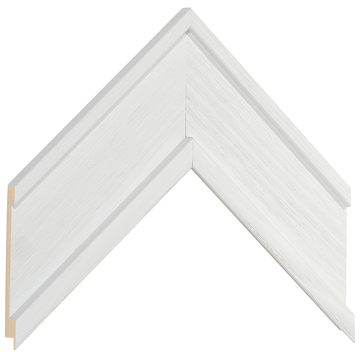 Asta in pino - Larghezza 68mm Altezza 20 - Bianco - Campione