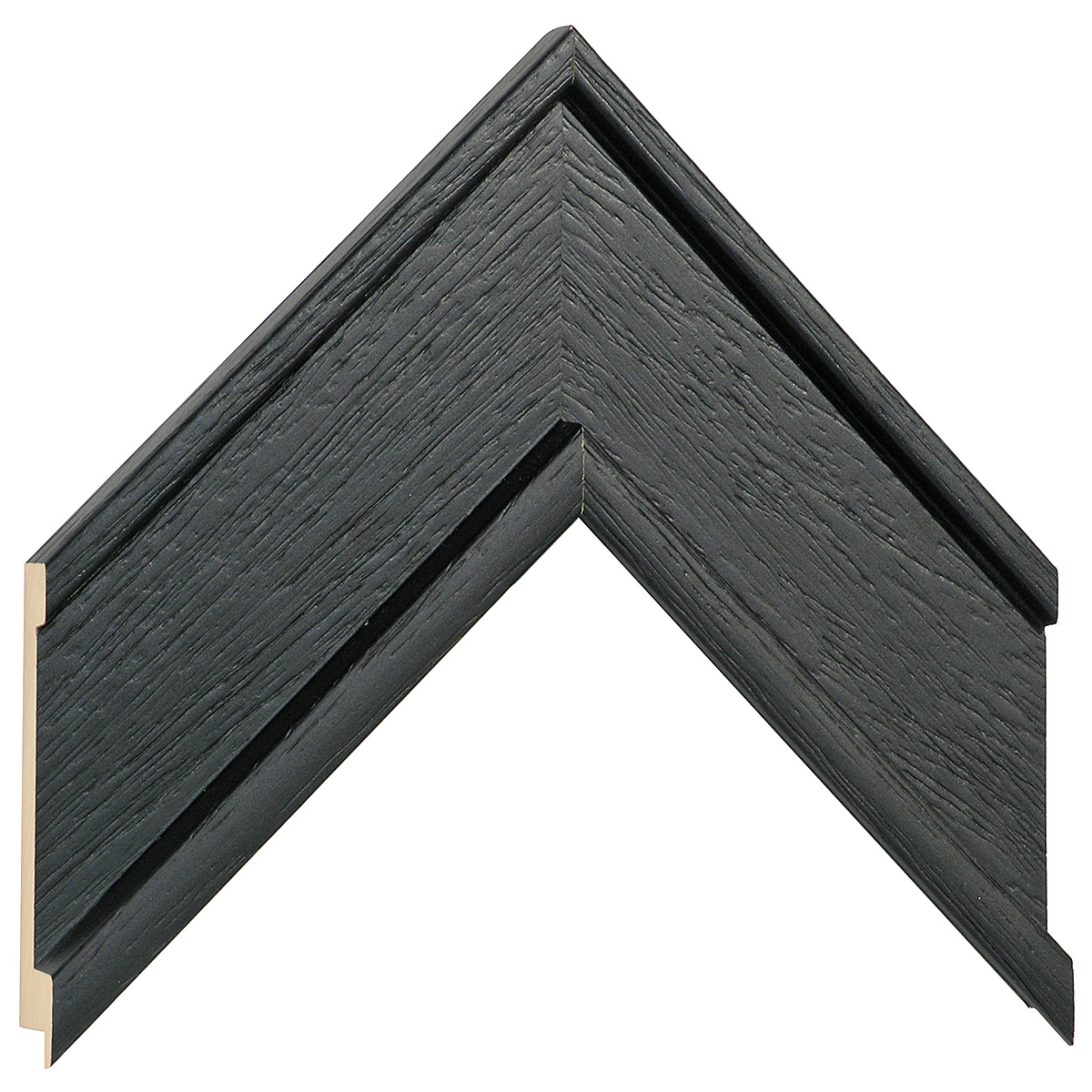 Asta in pino - Larghezza 68mm Altezza 20 - Nero - Campione