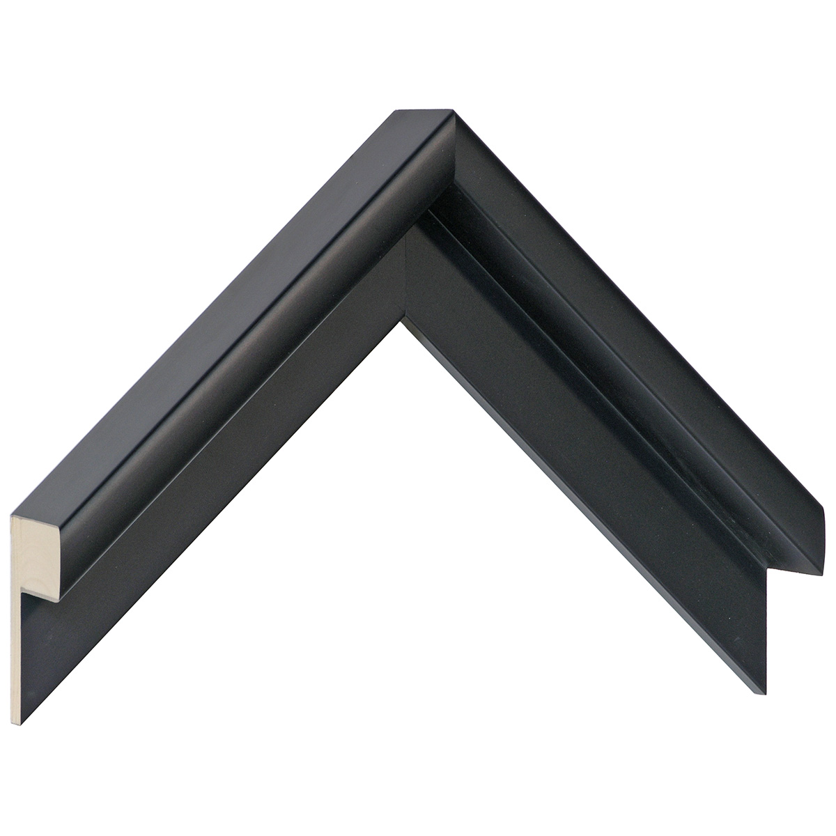 Asta a L - Jelutong - Larghezza 40mm Altezza 49 - Nero - Campione