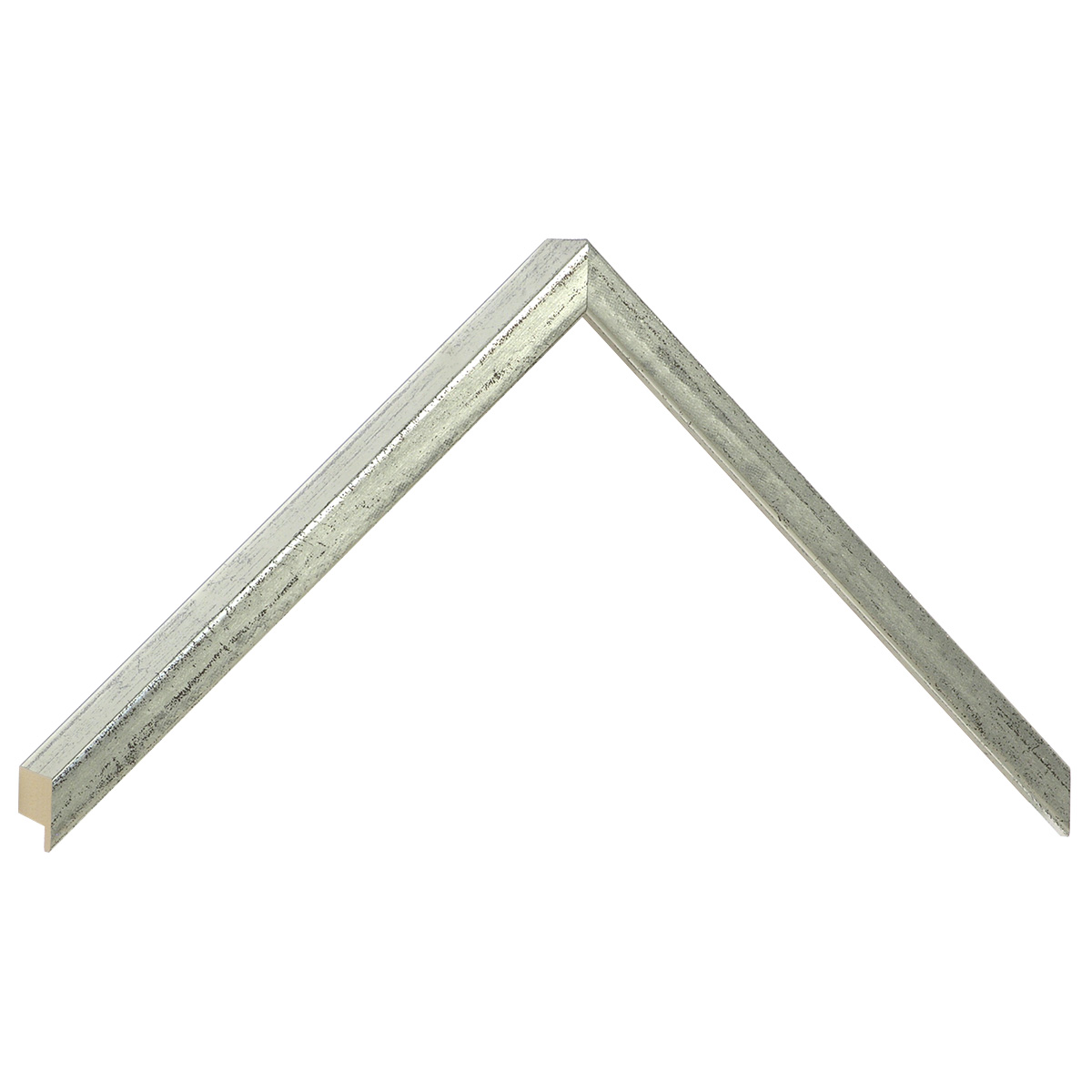 Asta in ayous piatta - Larghezza 10mm Altezza 25 - Argento vecchio - Campione
