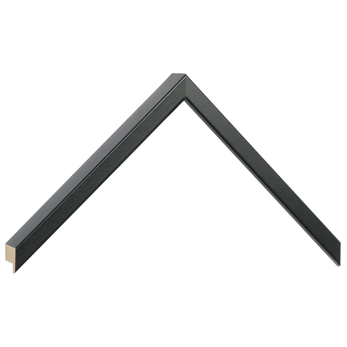 Asta pino giuntato - Larghezza 10mm Altezza 25 - Nero opaco - Campione