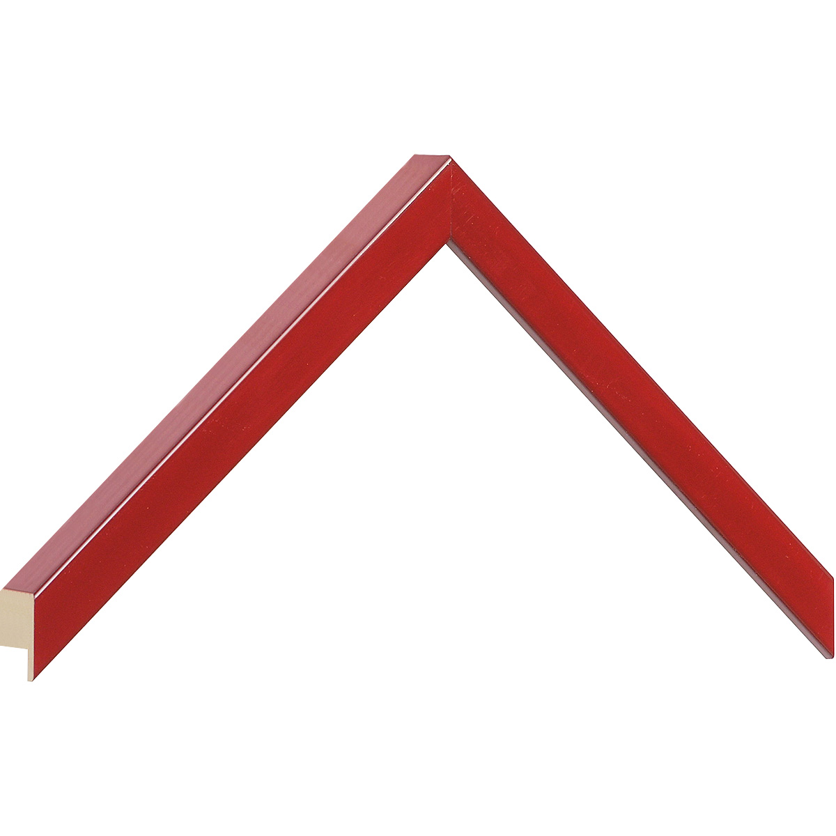 Asta in ayous - Larghezza 15mm Altezza 25 - Rosso lucido - Campione