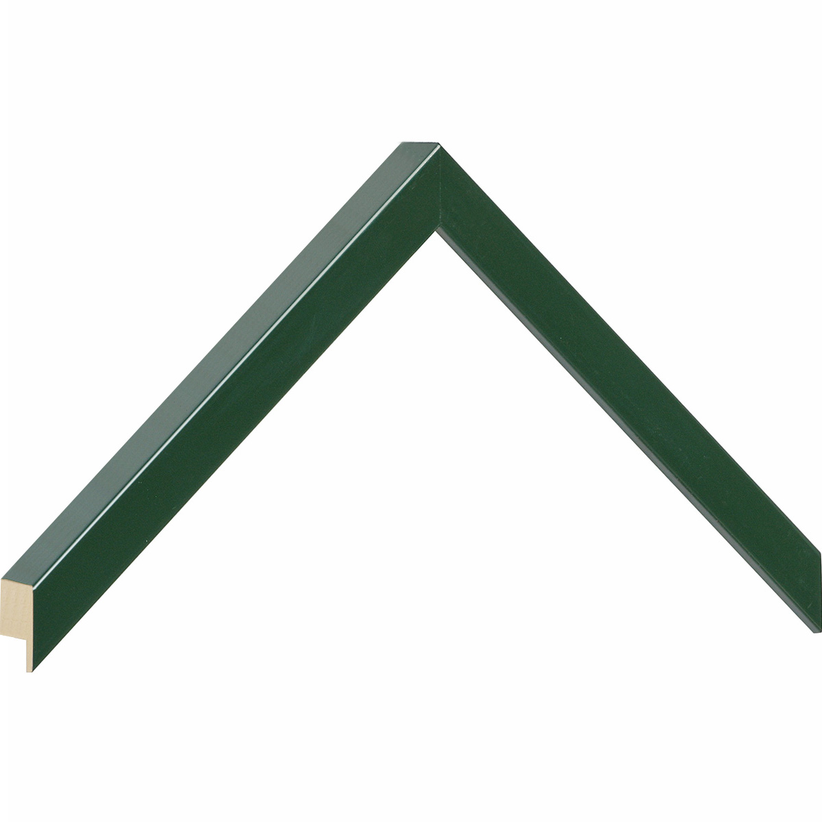 Asta in ayous - Larghezza 15mm Altezza 25 - Verde lucido - Campione