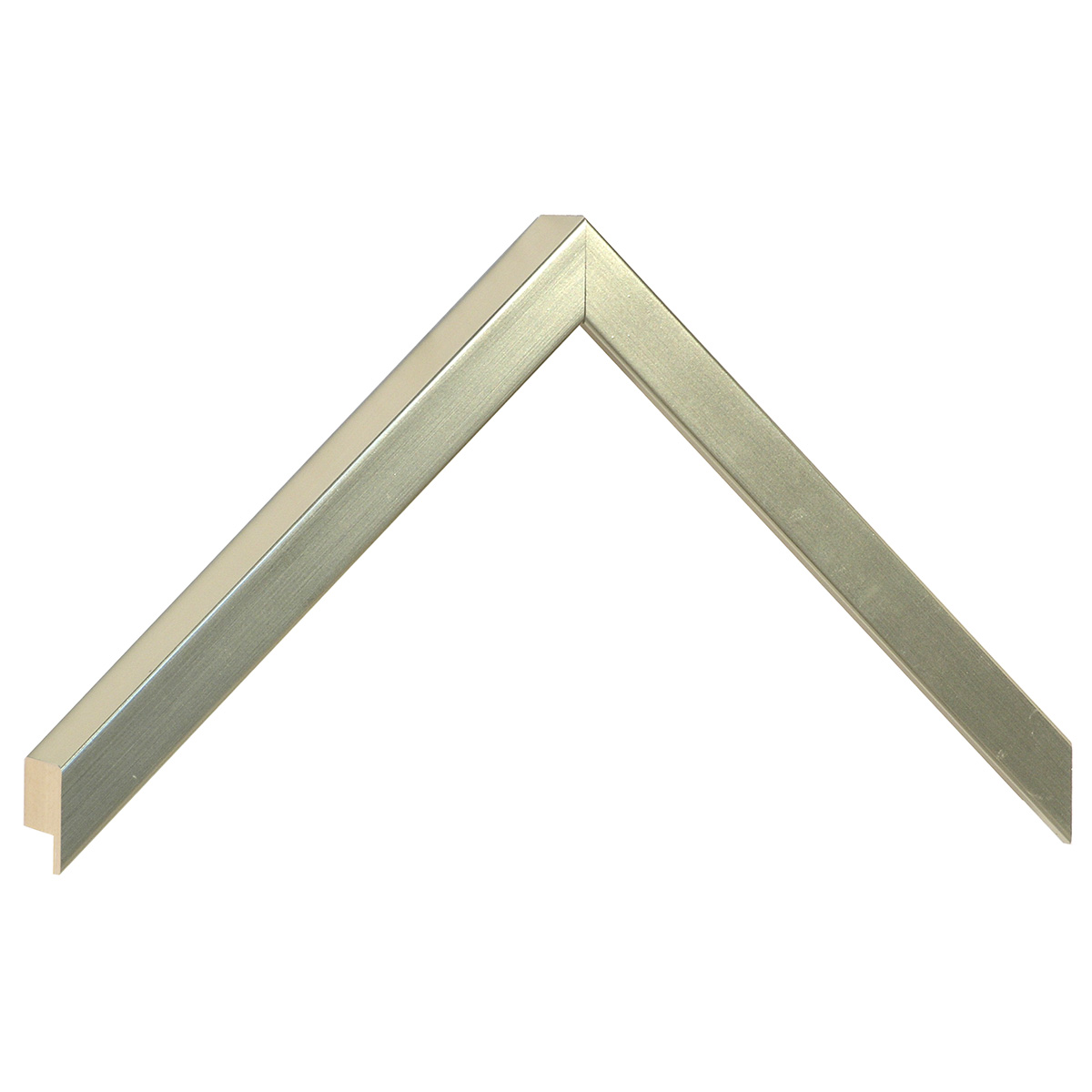 Asta in ayous piatta - Larghezza 15mm Altezza 25 - Platino - Campione
