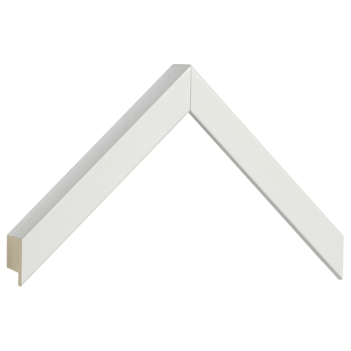 Asta in ayous - Larghezza 20mm Altezza 32 - Bianco lucido - Campione