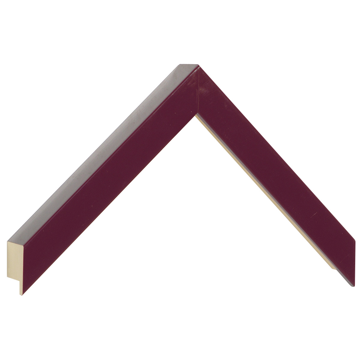 Asta in ayous - Larghezza 20mm Altezza 32 - Bordeaux lucido - Campione