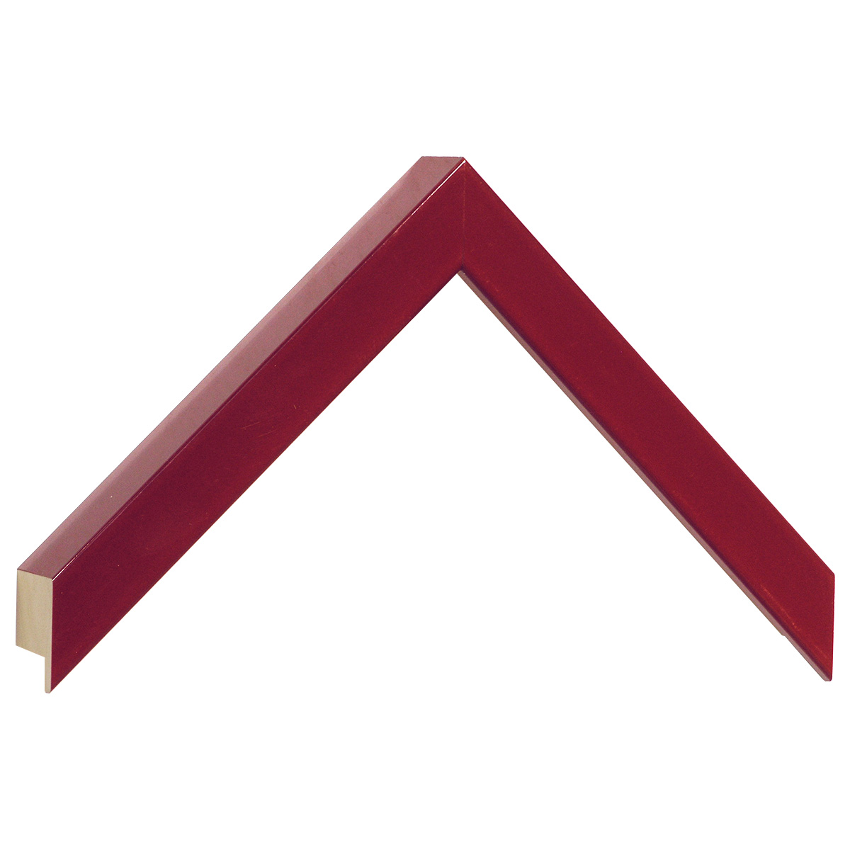 Asta pino giuntato - Larghezza 20mm Altezza 32 - Rosso lucido - Campione