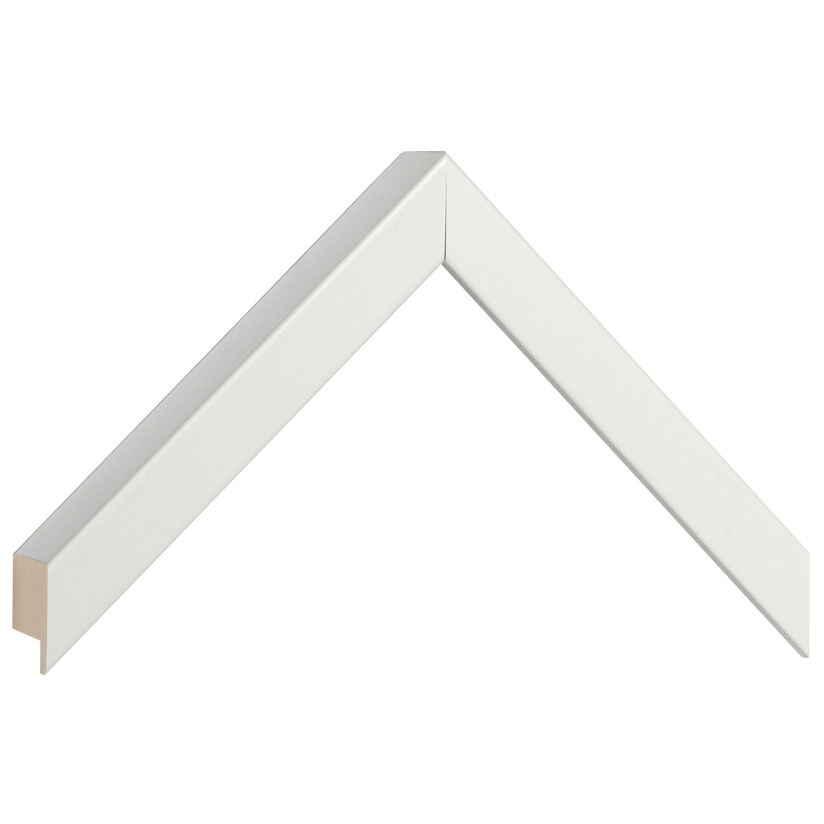 Asta pino giuntato - Larghezza 20mm Altezza 32 - Bianco opaco - Campione