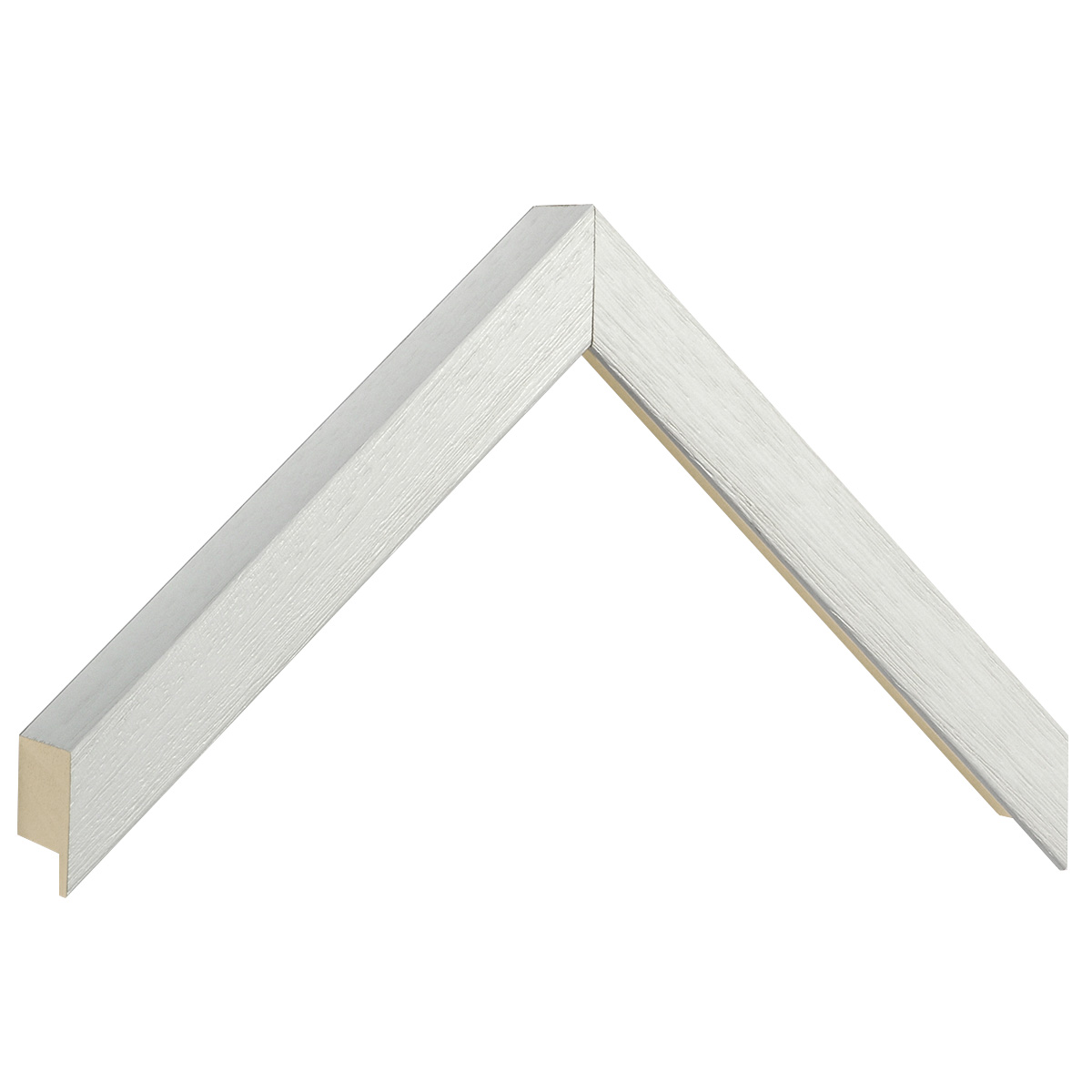 Asta in ayous piatta - Larghezza 20mm Altezza 32 - Bianco, poro aperto - Campione