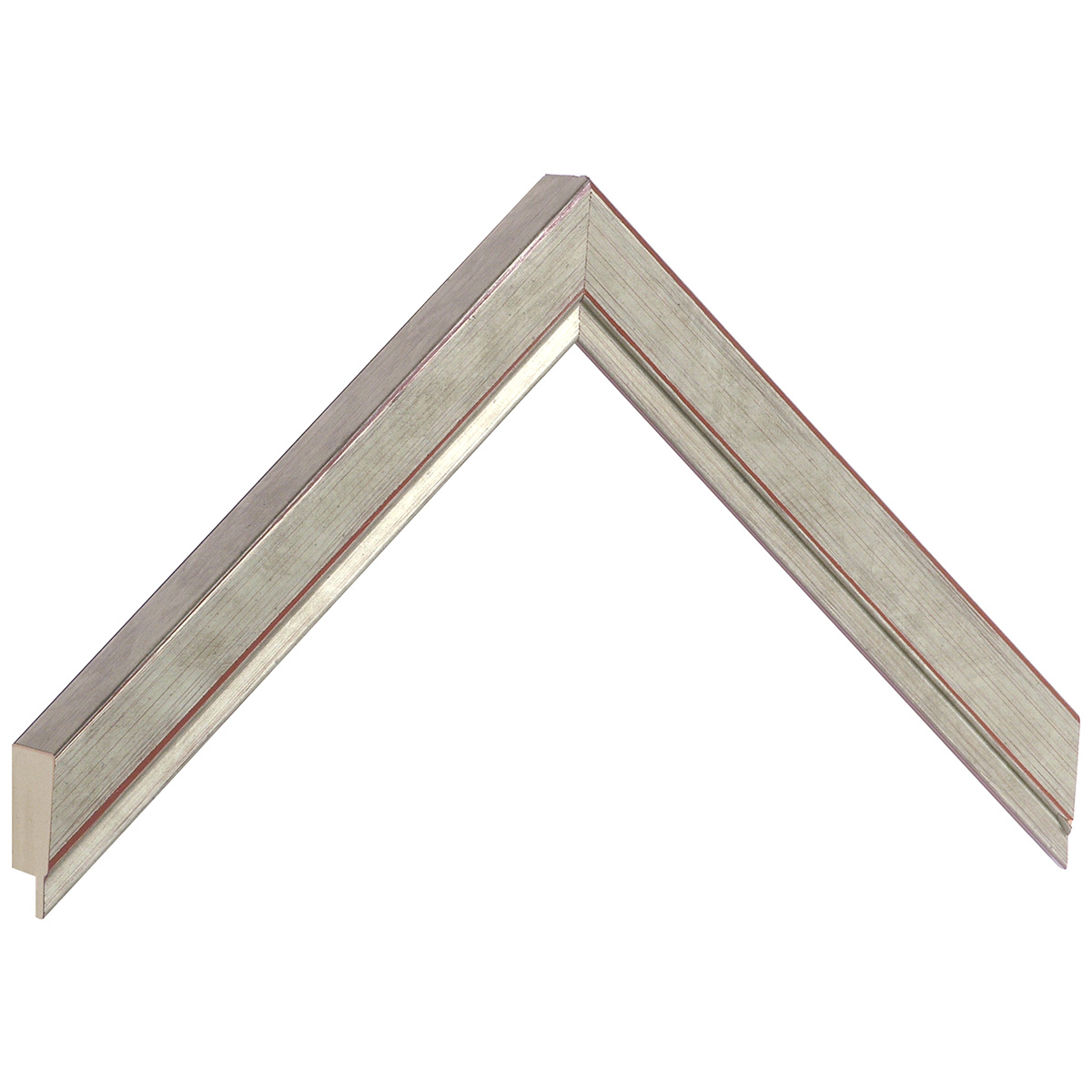 Asta pino giuntato - Larghezza 22mm Altezza 35 - Argento con decoraz. - Campione