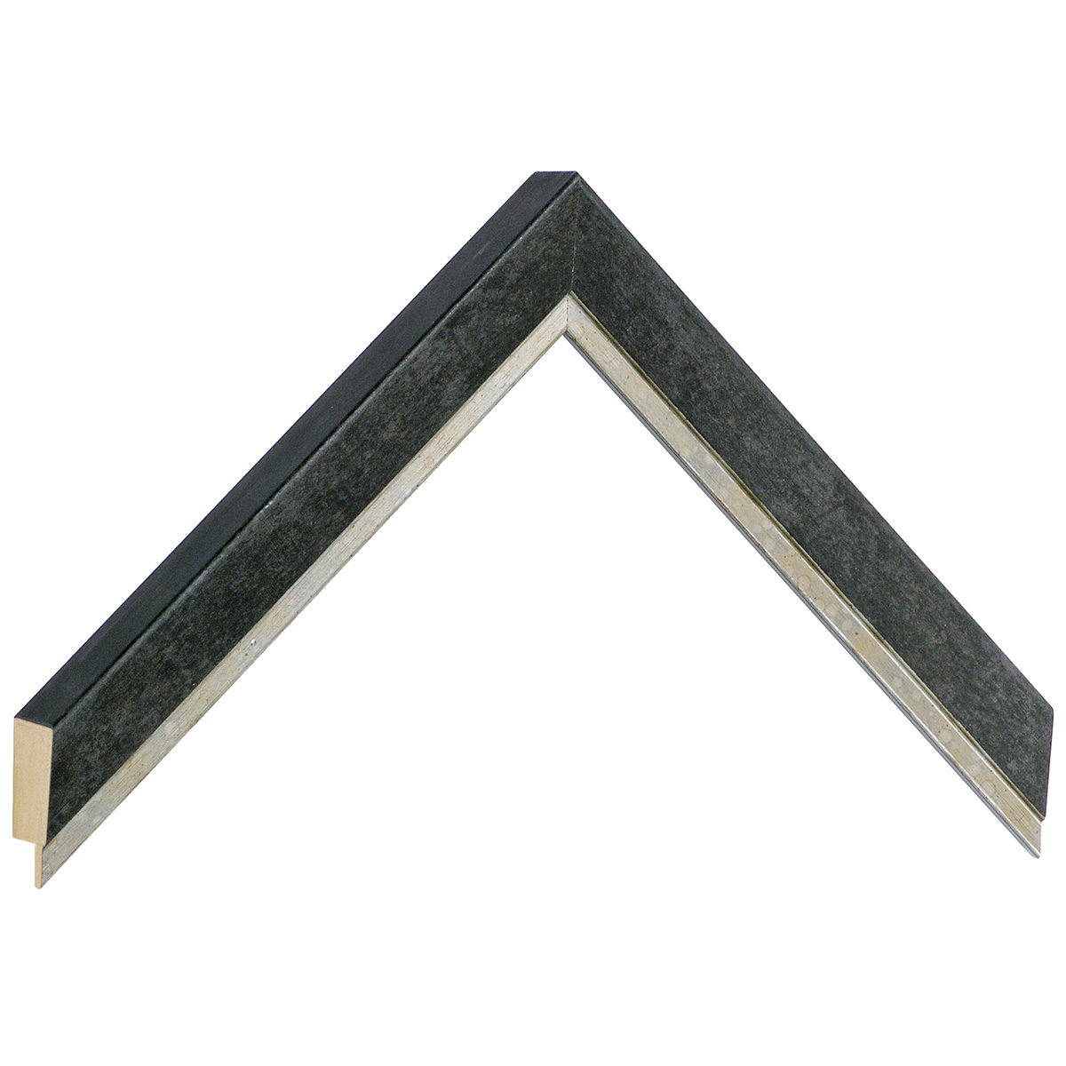 Asta pino giuntato - Larghezza 22mm Altezza 35 - Nero - Campione