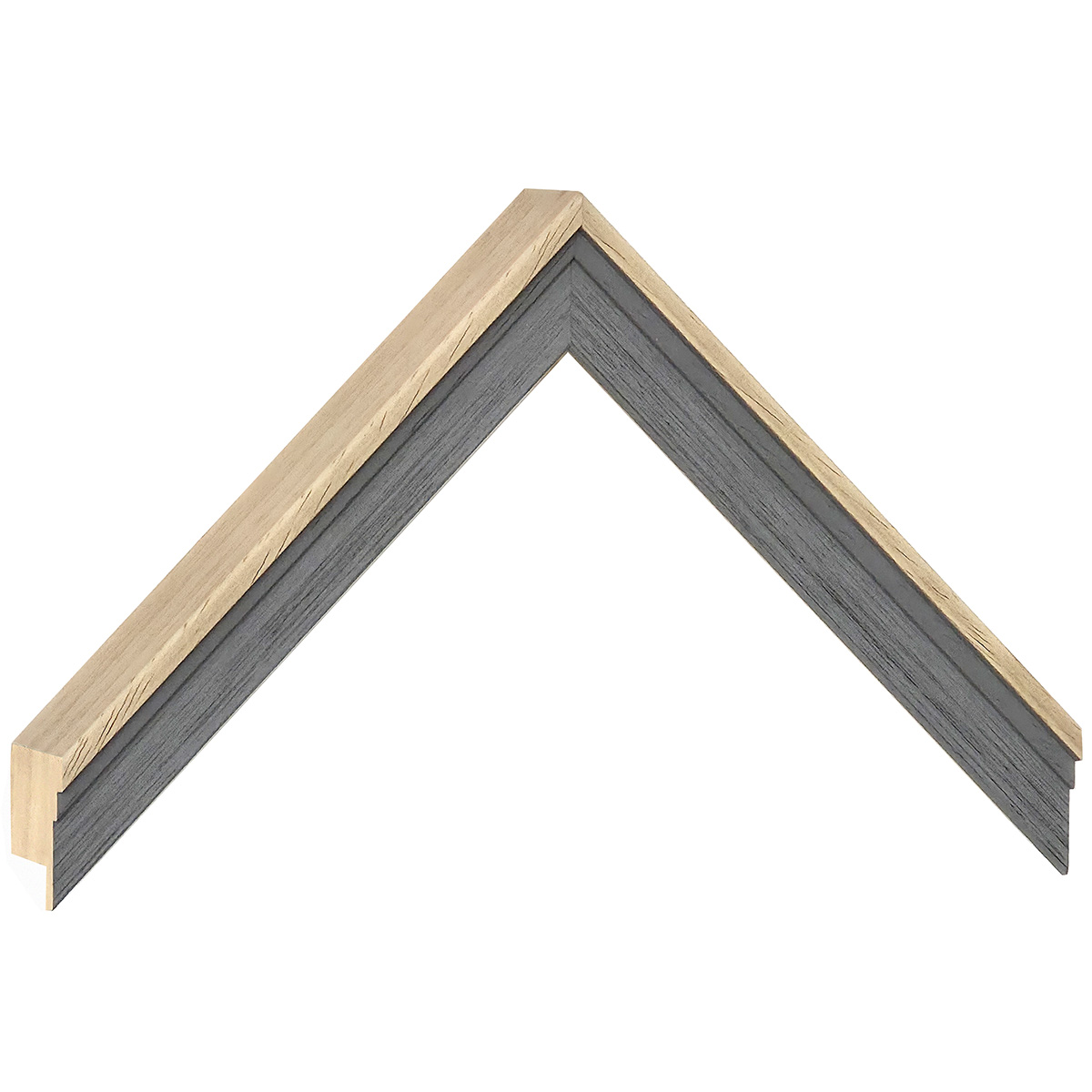 Asta in ayous - Larghezza 33mm Altezza 23- colore grigio - Campione