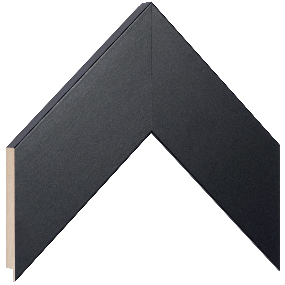 Asta pino giuntato - Larghezza 68mm Altezza 20 - Nero opaco - Campione