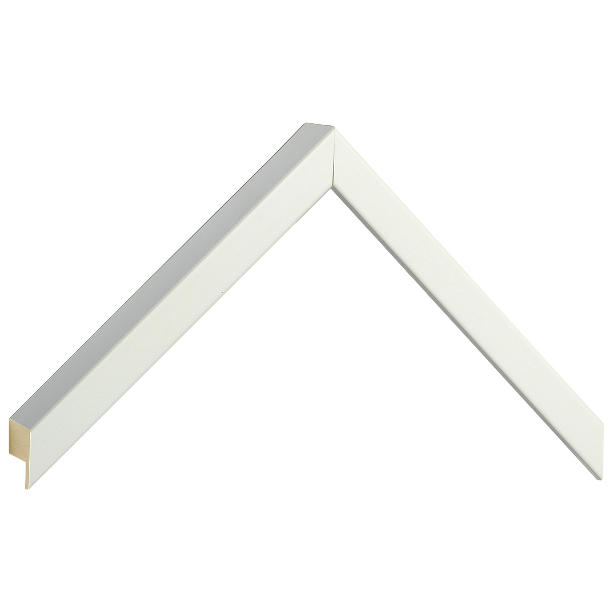 Asta in ayous piatta - Larghezza 15mm Altezza 32 - Bianco opaco - Campione
